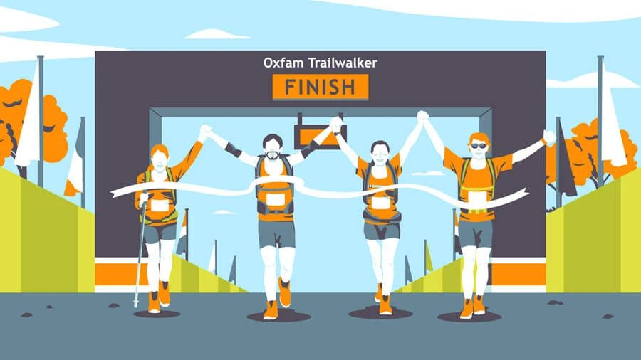 foot blisters at the oxfam trailwalker are the number one injury